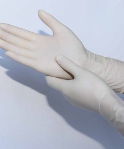 Elbow length latex gloves