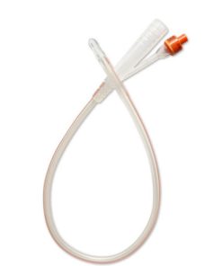 Foley Catheter 100% Silicon 2way Orange FG16