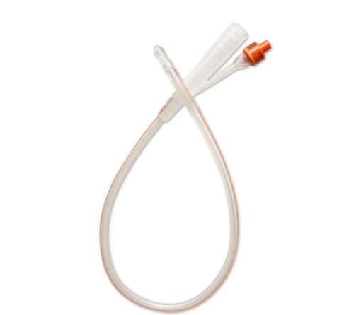 Foley Catheter 100% Silicon 2way Orange FG16