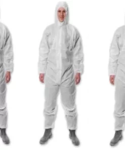 Disposable coverall top blue