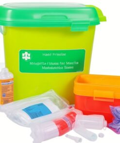 yellow dustbin in hospital