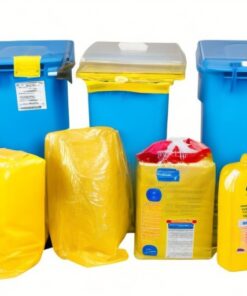 yellow sharps container
