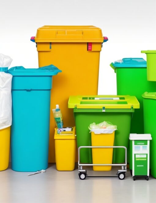 red bag medical waste container MedqSupplies