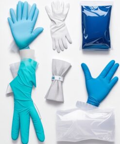 blue latex powder free gloves