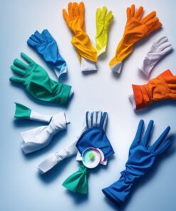 black python nitrile gloves