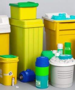 yellow biohazard bags