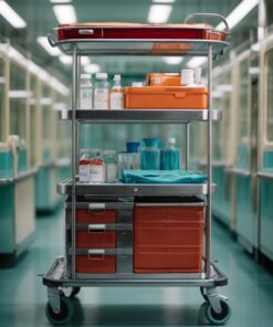 ultrasound mobile medical trolley