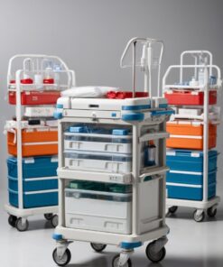 stainless steel hospital trolley