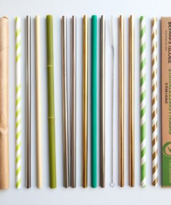 striped straws