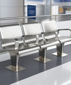 Airport Bench Heavy Duty Steel OneSeater