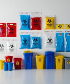 1pcs yellow sharps container biohazard needle disposal for tattoo high quality