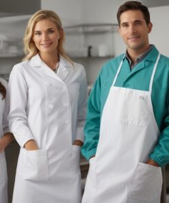 Waterproof Lab Coat Medium Blue