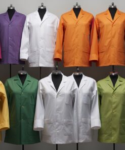 white lab coat