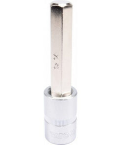 Hex Bit Socket - Chrome Vanadium - 1/2" Connector - Long - HEX 14 x 100mm - YT-04397