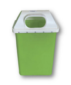 Recycle Bin with Lid - Plastic - 50L - 39 x 22 x 74 cm - LB005A