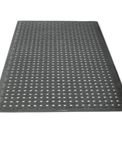 Rubber Mat - K-Mat Anti-Microbial Anti-Slip Drainage - 290 x 85 x 0.9 cm - Black - KM010002