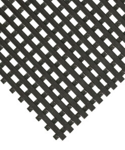 Workplace Mat - DeckStep PVC Anti-Slip Drainage - 1000 x 59 x 1.15cm - Black - DS010610
