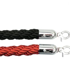 Queue Barrier Twisted Rope - For Stainless Steel Pole - Red - HOSQ010TR