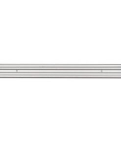 Wall Rail Only - 50cm - With End Clips - Black