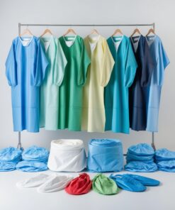 Disposable STERILE Reinforced surgical gown - 1 unit (50gsm) Standard Brand
