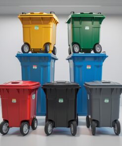 1100 liter violet wheelie bin