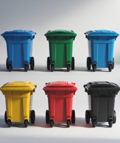 Indigo 660 liter wheelie bin