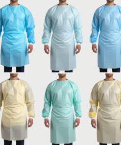 white surgical gown