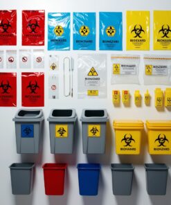 biohazard surgical waste bags with biohazard print - min order 1000 units