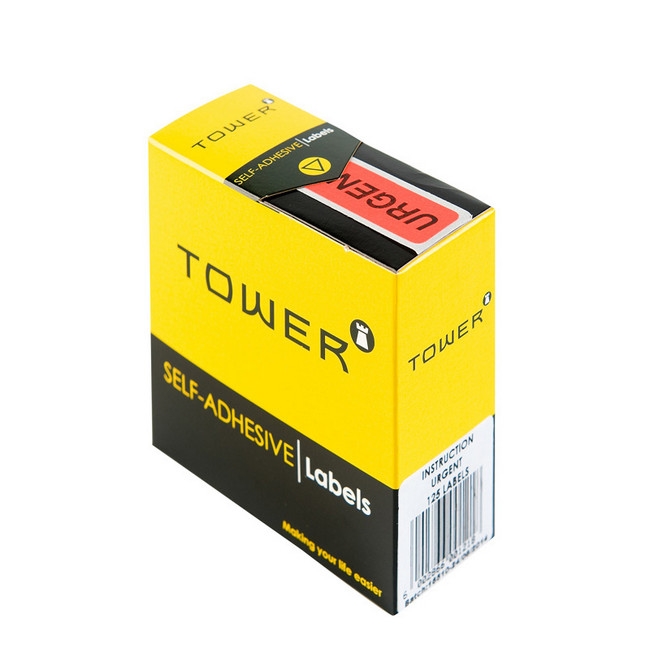 Urgent Sticker - 14 x 40mm - Red - 1 Pack - IU