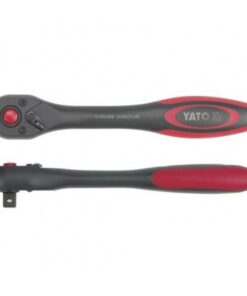 Socket Ratchet Handle - Quick Release - Flat - Chrome Vanadium - 1/2" Connector - 257mm Length - YT-0292