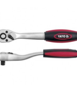 Socket Ratchet Handle - Quick Release - Offset - Chrome Vanadium - 1/4" Connector - 145mm Length - YT-0319