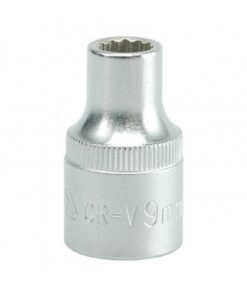 Bi-hex Socket - 12 Point - Chrome Vanadium - 1/2" Connector - Standard Length - 9mm - YT-1271