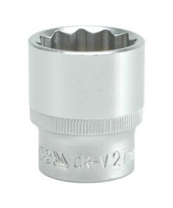 Bi-hex Socket - 12 Point - Chrome Vanadium - 1/2" Connector - Standard Length - 27mm - YT-1289