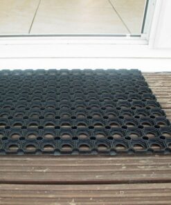 Heavy-Duty Doormat - Ringo Rubber Durable Mat - 60 x 40 x 1 cm - Black - RM010014