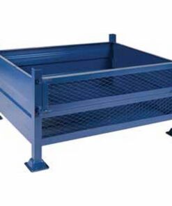 Stillage Bin - Stackable Steel Bin - Half Drop Side - Blue - 2000Kg - SBD3330