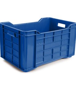 Meat Crate - Agri Lug - Plastic Box - Solid Base and Sides - 53 x 35.5 x 29 cm - Virgin Material - HACCP - PI-401-Solid-virgin
