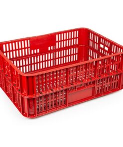 Live Chicken Crate - Open Top - Vented - Plastic Crate - 74 x 53 x 31 cm - Virgin Material - HACCP - PI-LB10-OT-virgin