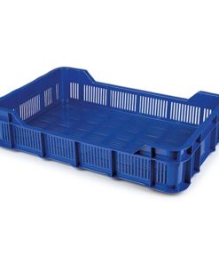 Berry Crate - Plastic Catering Box - Vented Base and Sides - 53 x 35.5 x 11.5 cm - Virgin Material - HACCP - PI-430-Vented-virgin