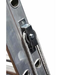 Pulley Wheel and Bracket Set for Extension Ladder - Aluminium - ZA-PWBSALU