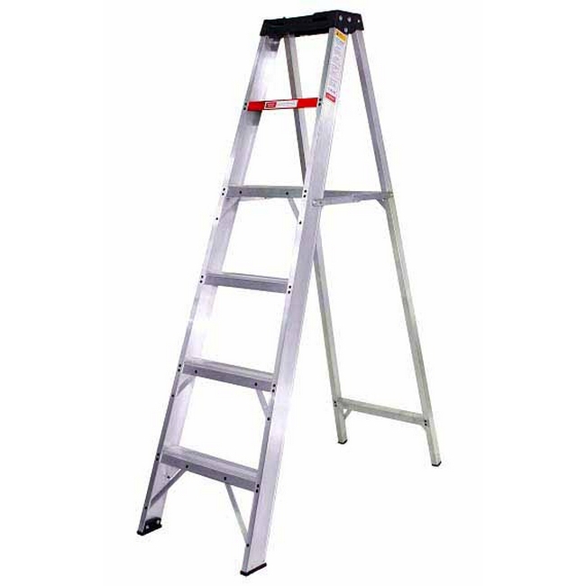Stepladder - Industrial Heavy Duty A-Frame Aluminium - 4 Steps - 1.2m - LAS4