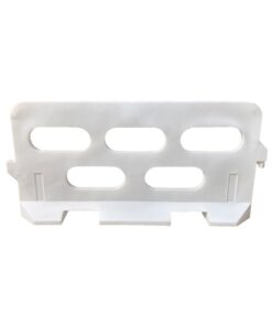 Road Barrier - Traffic - Plastic - Big Foot - White - 2M - (MOQ 50) - SXS101BFWHT