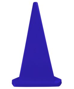Safety Cone - Triangular - Hard Plastic - Parking Bollard - 100cm - Blue - MBOL1MB