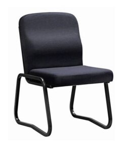 Office Chair - Economy Side - Skid Base - No Arms - 87 x 55 x 64 cm - SE010-black