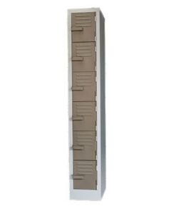 Steel Locker - Metal - 6 Tier - Six Door - 180 x 30 x 45 cm - LOC006-ivorykaroo