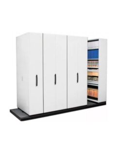 Steel Bulk Filer - Mobile Shelving - 8 Bay - 368 x 110 x 232 cm - Motorcraft Grey - 8BAY360