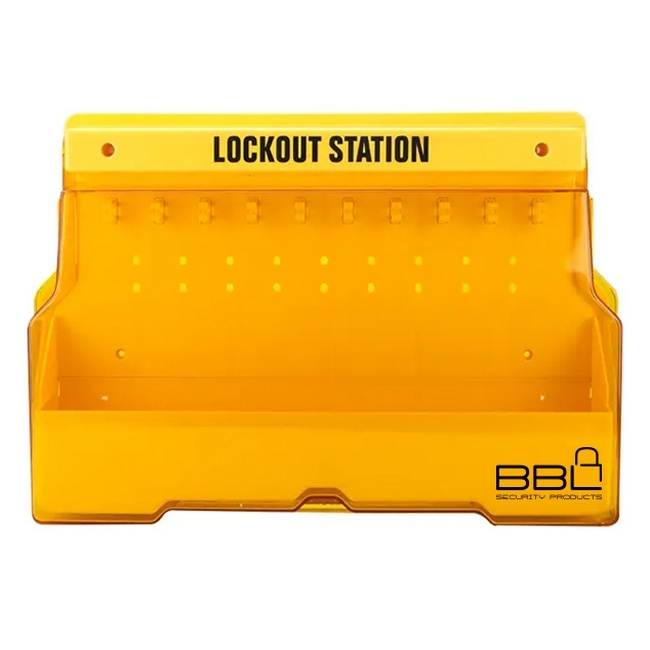 Lockout Station - Holds 20 Locks and Devices - 57.4 x 10.8 x 39.6 cm