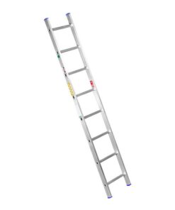 Single Aluminium Ladder - Lean-to Ladder - 8 Steps - 2.4m