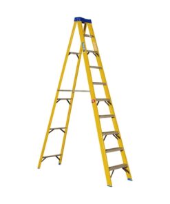 Partial Fibreglass Step Ladder - Single Sided - Industrial - 16 Steps - 4.8m
