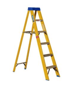 Partial Fibreglass Step Ladder - Single Sided - Industrial - 4 Steps - 1.2m