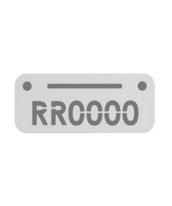 Plastic Locker Numbering Plate -Aluminium